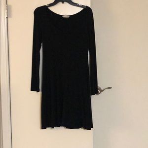Lush black swing dress